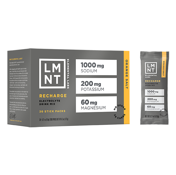 LMNT Recharge – Orange Salt 30 Servings - Healthspan Holistic