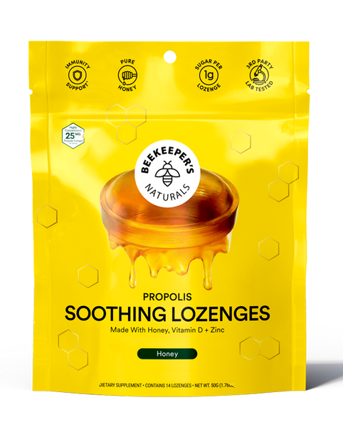 Propolis Soothing Lozenges Honey 14 Drops - Healthspan Holistic