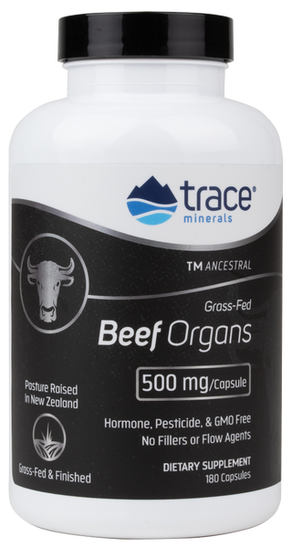 Beef Organs 500 mg 180 Capsules - Healthspan Holistic