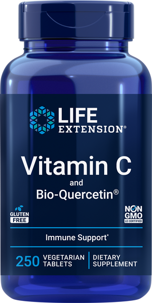 Vitamin C and Bio-Quercetin Phytosome 250 Tablets - Healthspan Holistic
