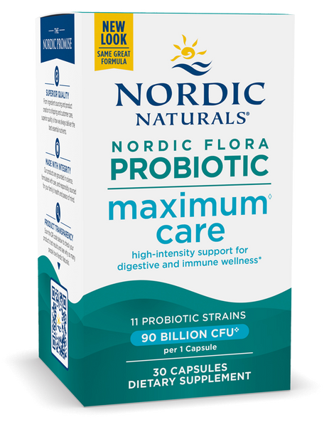 Nordic Flora Probiotic Maximum Care 30 Capsules - Healthspan Holistic