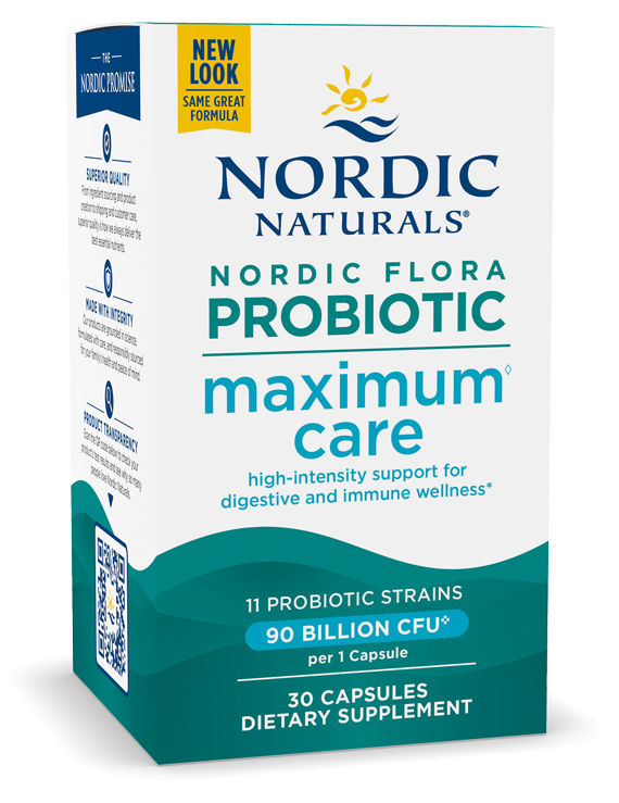 Nordic Flora Probiotic Maximum Care 30 Capsules - Healthspan Holistic
