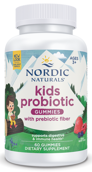 Kids Nordic Flora Probiotic Gummies Merry Berry Punch 60 Gummies - Healthspan Holistic
