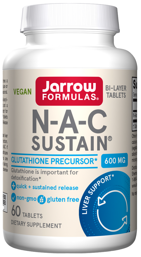NAC Sustain 600 mg 60 Tablets - Healthspan Holistic