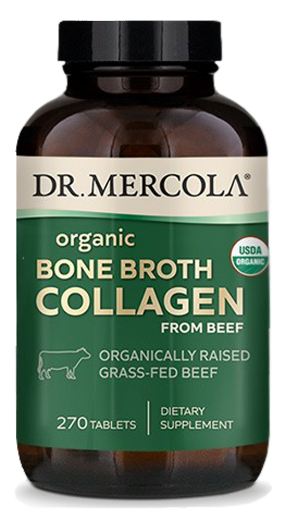 Organic Collagen from Grass Fed Beef Bone Broth 270 Tablets - Healthspan Holistic