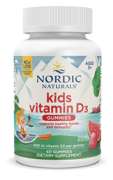 Vitamin D3 Kids Gummies Wild Watermelon Splash 60 Gummies - Healthspan Holistic
