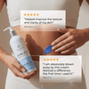 Testimonial image showing Neurogan Health GHK-Cu Lotion bottle and customer feedback on skincare benefits.