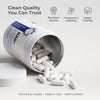 Neurogan Health Liposomal NAD+ Capsules in a glass bottle, supplement bottles with capsules, close-up of supplement packaging.
