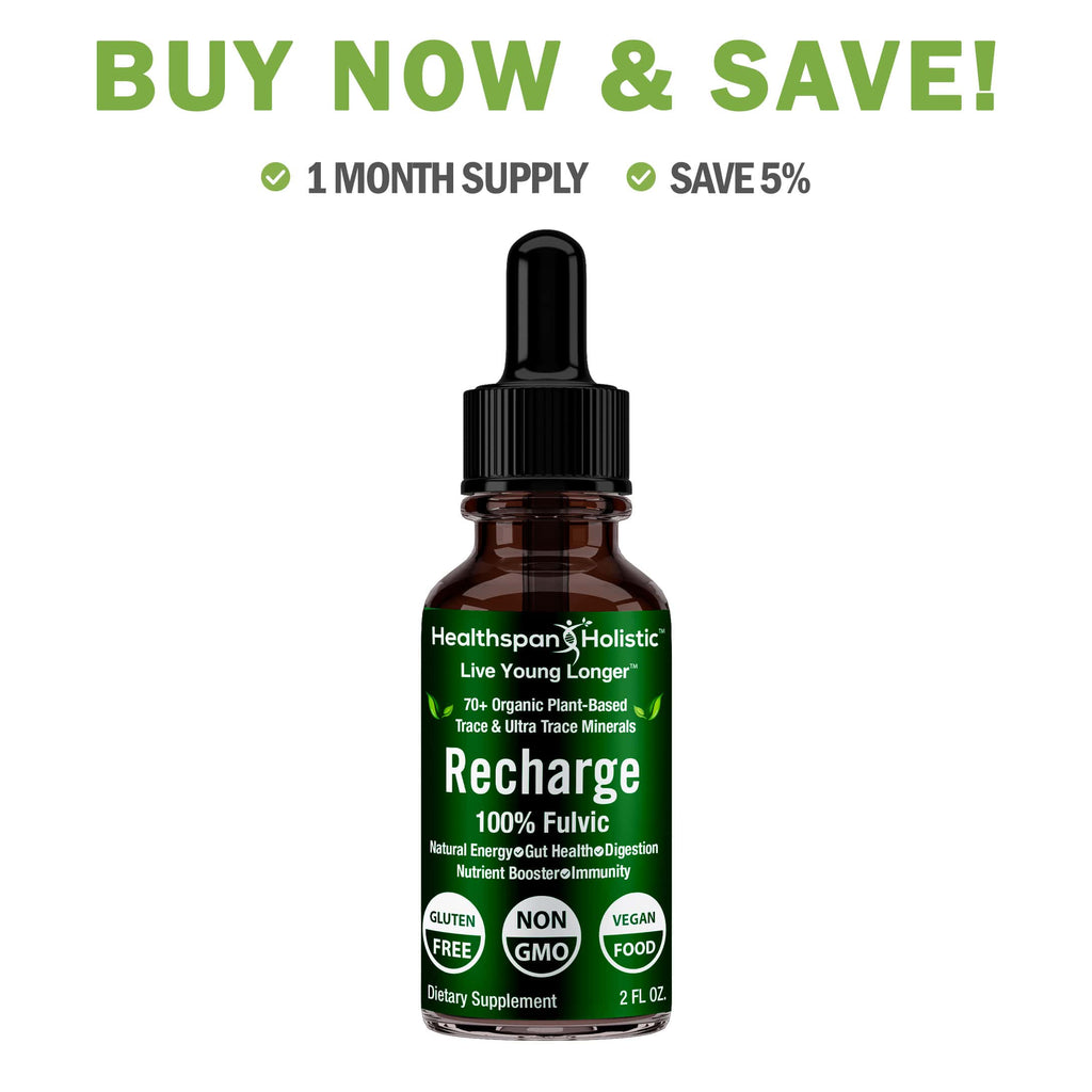 2oz Recharge 100% Fulvic Minerals Concentrate - Healthspan Holistic