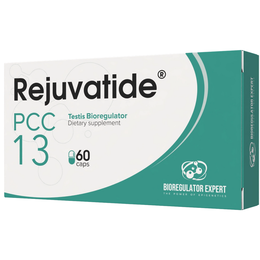 Bioregulator Testis PCC 13 from Integrative Peptides, showing the supplement packaging with label and product details