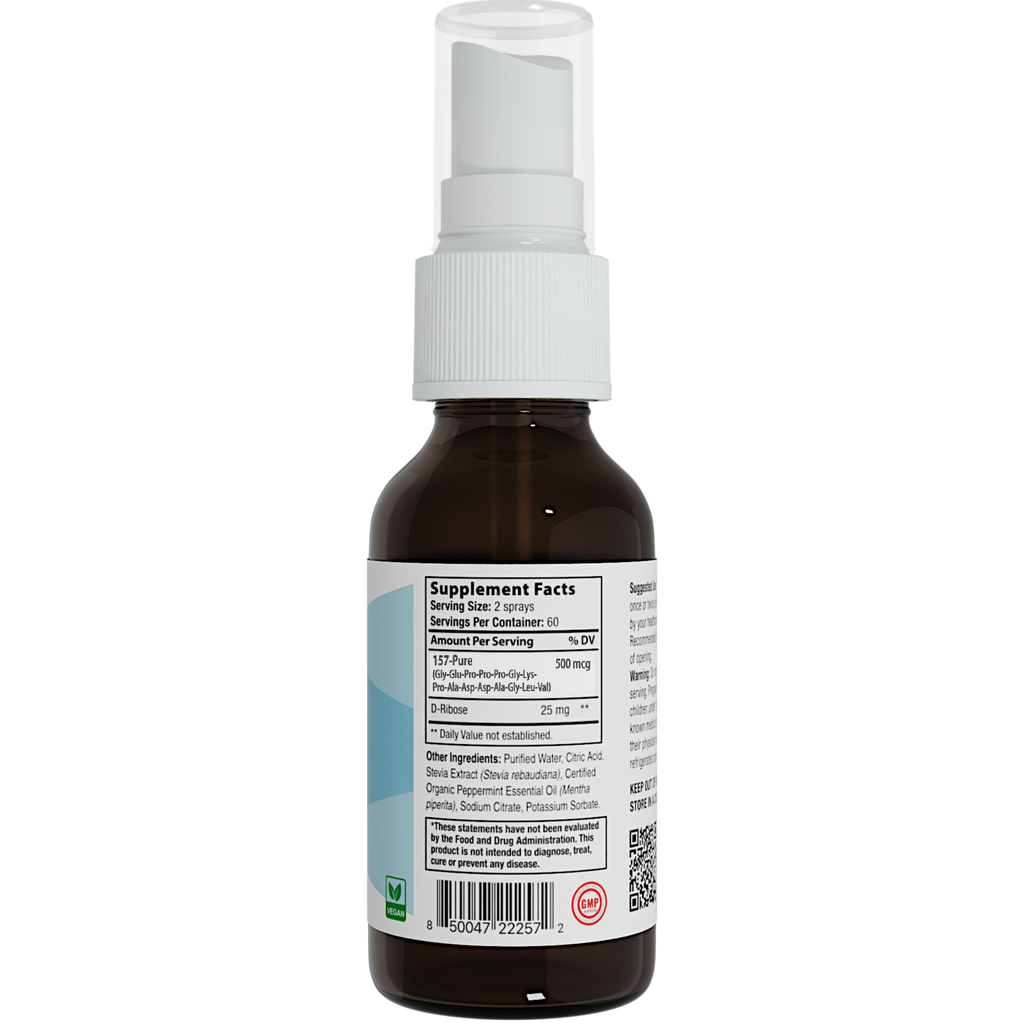 Integrative Peptides Body Protecting Peptide Oral Spray bottle with nozzle, designed for immune support and wellness.