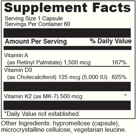 A.D.K 60 Capsules - Davinci Labs - Healthspan Holistic
