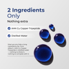 Neurogan Health AHK-Cu Peptide Hair Elixir bottle with ingredients list, showing a clear liquid hair treatment for healthy hair.