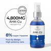 Neurogan Health AHK-Cu Peptide Hair Elixir bottle showing a 4800mg potency label with a dropper and hair care ingredients.
