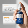 Neurogan Health AHK-Cu Peptide Hair Elixir bottle with a label, showcasing the product's branding and packaging.