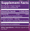 Bottle of MRM Acetyl L-Carnitine 60 capsules with label visible, showing supplement capsules and branding.