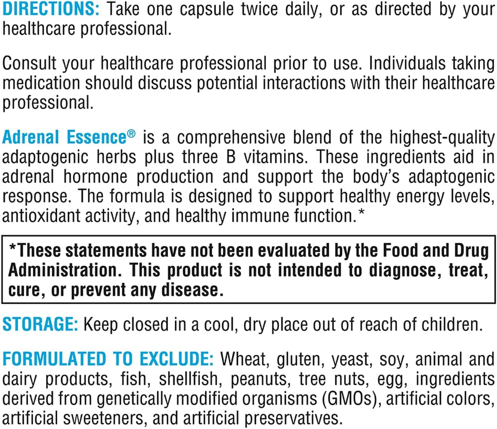 Adrenal Essence® 120 Capsules - XYMOGEN® - Healthspan Holistic
