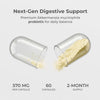 Neurogan Health Akkermansia probiotic capsules showing the total dosage in a clear container.