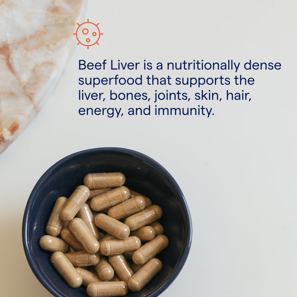 Beef Liver 500 mg 180 Capsules - Trace Minerals - Healthspan Holistic