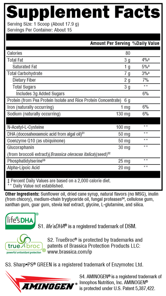 BrainSustain™ for Kids Vanilla Delight 15 Servings - XYMOGEN® - Healthspan Holistic