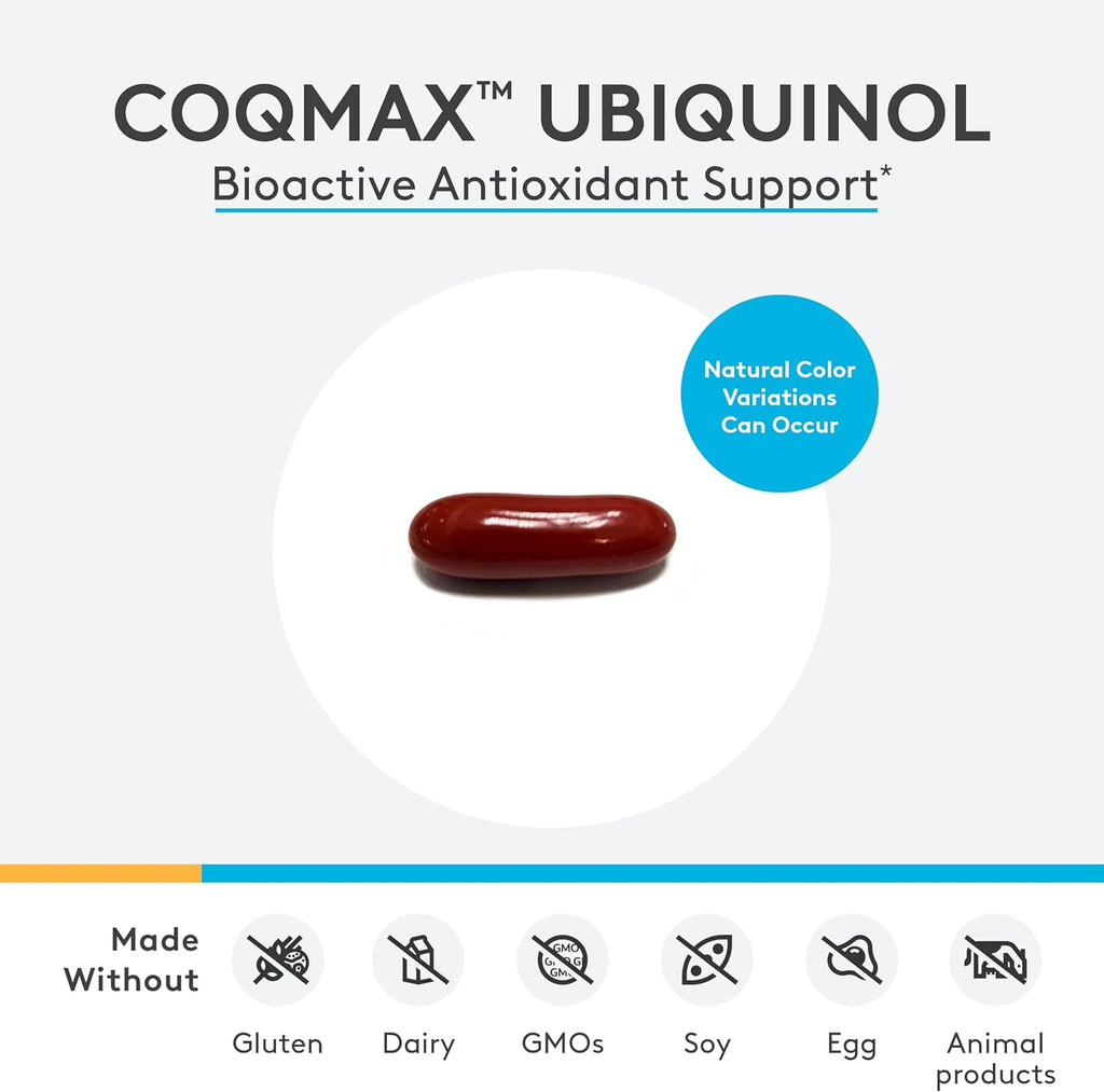 CoQmax™ Ubiquinol 60 Softgels - XYMOGEN® - Healthspan Holistic