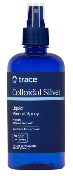 Colloidal Silver Spray 30ppm 4 fl oz - Trace Minerals - Healthspan Holistic