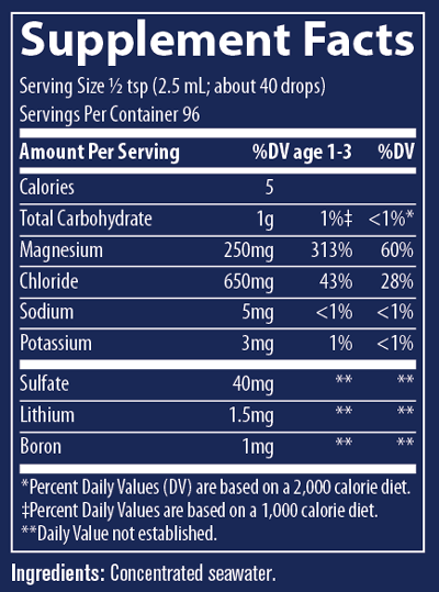 ConcenTrace® Trace Mineral Drops 8 fl oz - Trace Minerals - Healthspan Holistic