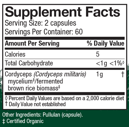 Cordyceps 120 Capsules - Host Defense - Healthspan Holistic