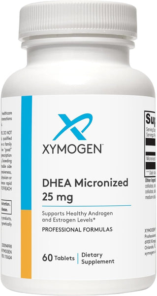 DHEA Micronized 25mg 60 Tablets - XYMOGEN® - Healthspan Holistic