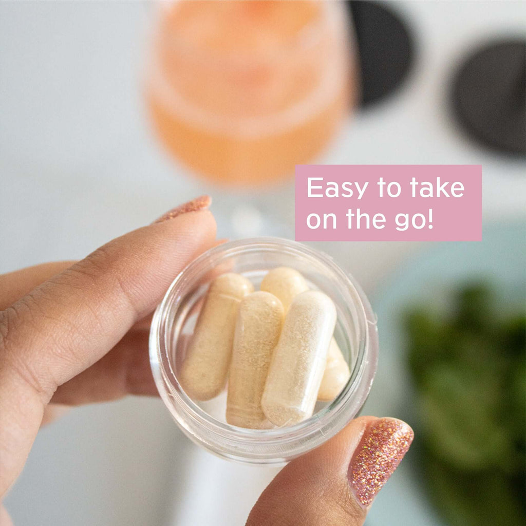 Neurogan Health Dihydromyricetin capsules, easy-to-take dietary supplement in clear gel capsules on a white background.