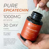 Neurogan Health Epicatechin supplement capsules showing the total dosage in clear packaging.
