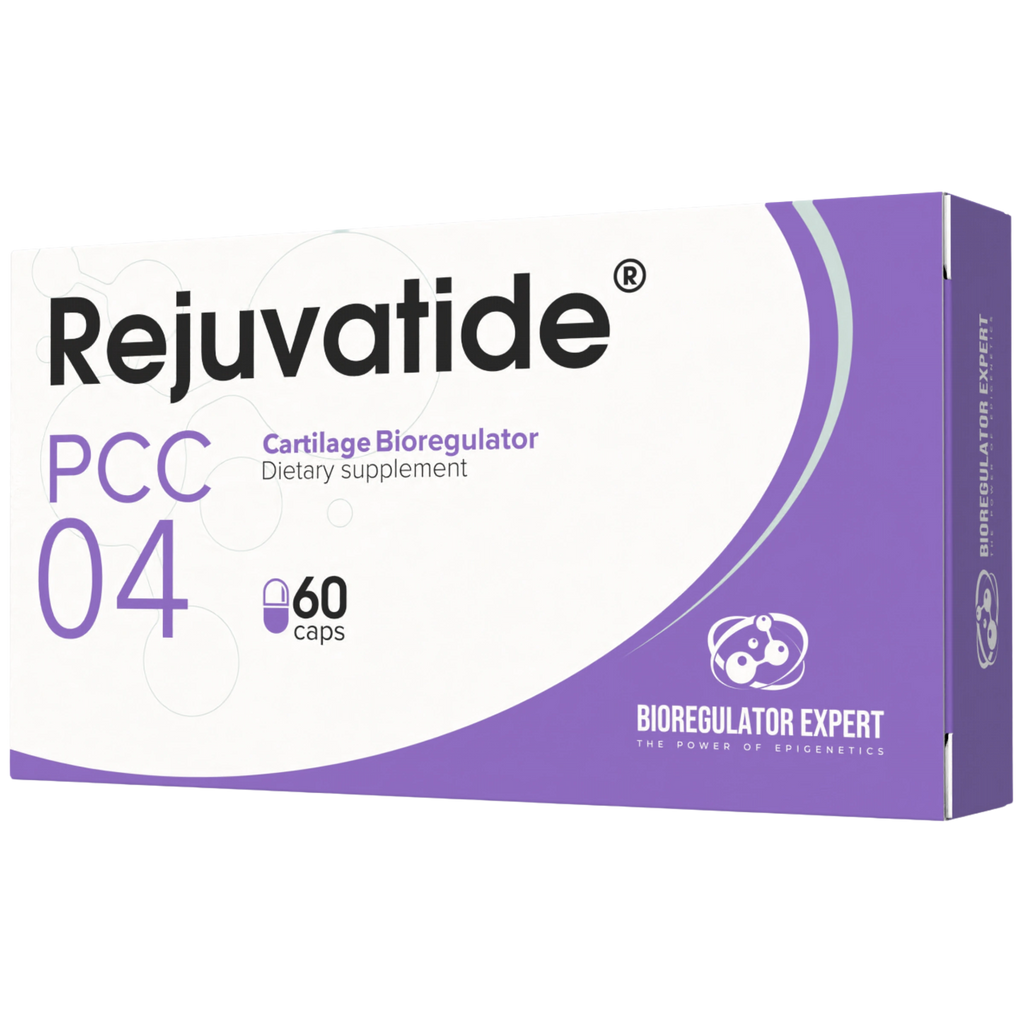 Front view of Integrative Peptides Cartilage Bioregulator 60 capsules bottle showing label and capsules inside.