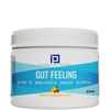 Bottle of Gut Feeling Peptides Mango Strawberry supplement by Integrative Peptides, featuring the label and product packaging.