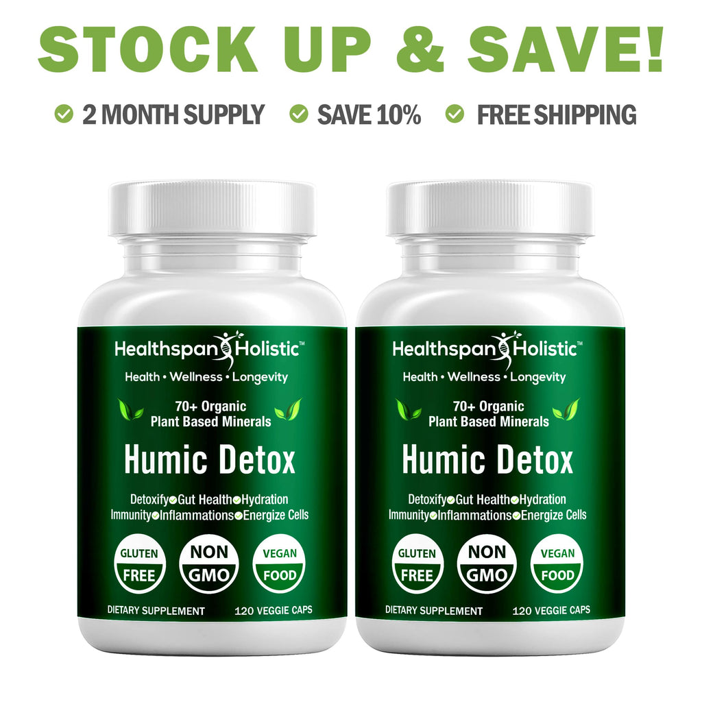 Humic Detox Minerals 120 Capsules - Healthspan Holistic
