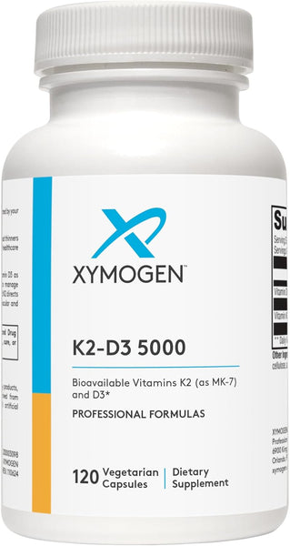 K2-D3 5000 120 Capsules - XYMOGEN® - Healthspan Holistic