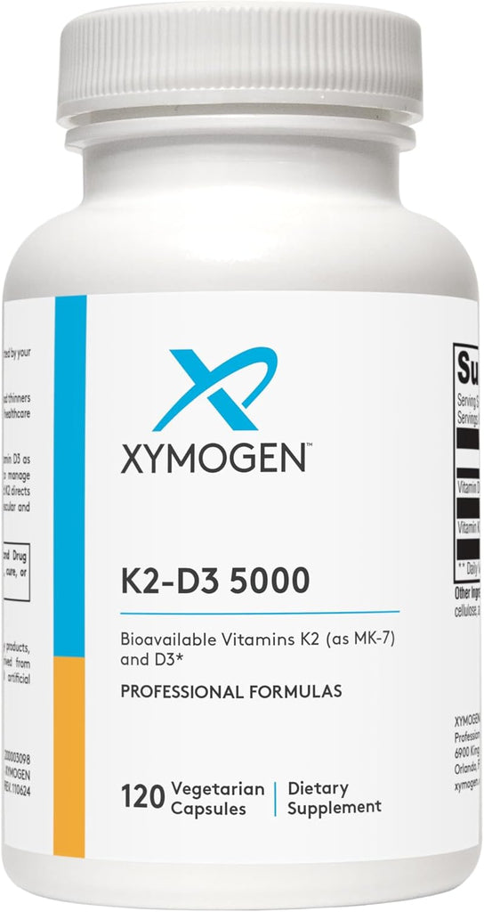 K2-D3 5000 120 Capsules - XYMOGEN® - Healthspan Holistic
