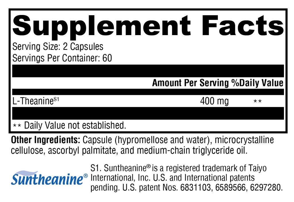 L-Theanine 120 Capsules - XYMOGEN® - Healthspan Holistic