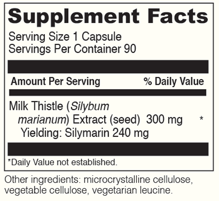 MILK THISTLE 90 Capsules - Davinci Labs - Healthspan Holistic