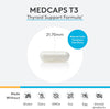 XYMOGEN MedCaps T3™ 120 capsules bottle with labeling, showing dietary supplement capsules inside.