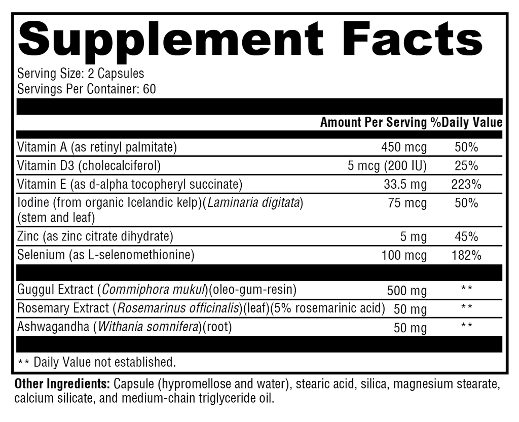 XYMOGEN MedCaps T3™ 120 capsules showing the supplement bottle with labeled capsules on a white background