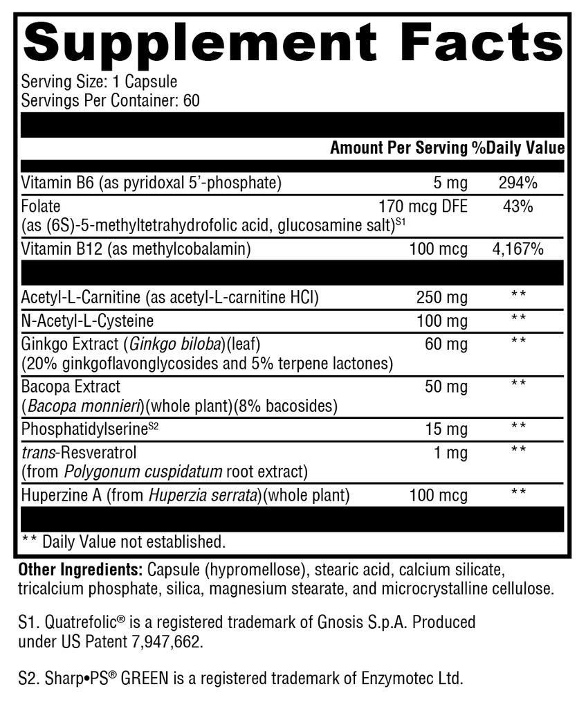 MemorAll™ 60 Capsules - XYMOGEN® - Healthspan Holistic