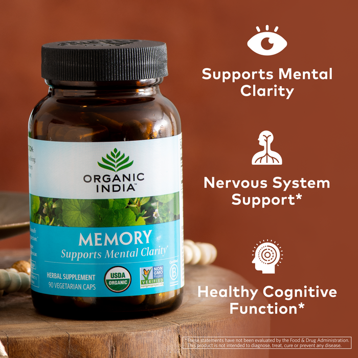 Memory 90 Capsules - Organic India - Healthspan Holistic