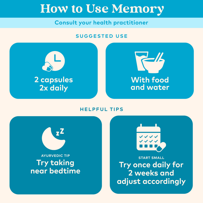 Memory 90 Capsules - Organic India - Healthspan Holistic