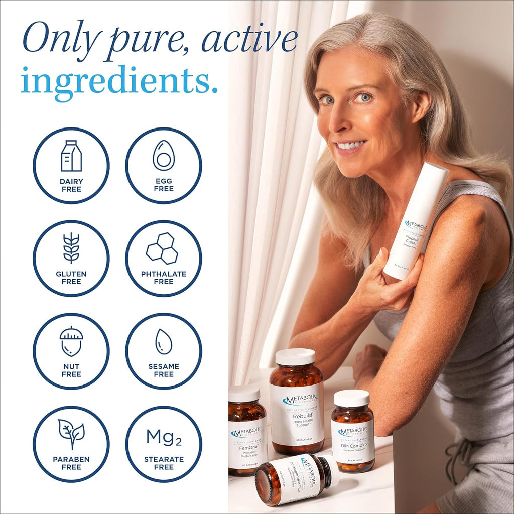 Metabolic Maintenance The Big One Plus without Iron supplement bottle with 90 capsules on a white background.