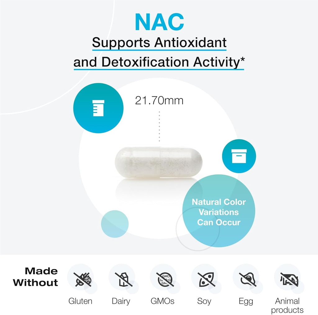 NAC 60 Capsules - XYMOGEN® - Healthspan Holistic