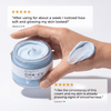 Neurogan Health GHK-Cu Copper Peptide Face Cream jar with cream visible, showcasing its smooth texture and copper-infused skincare formula.