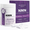 Neurogan Health NMN Capsules 900mg in a white jar and box, dietary supplement for energy and anti-aging support.