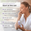Neurogan Health NMN capsules 900mg bottle, showing white supplement capsules used for anti-aging and energy support.