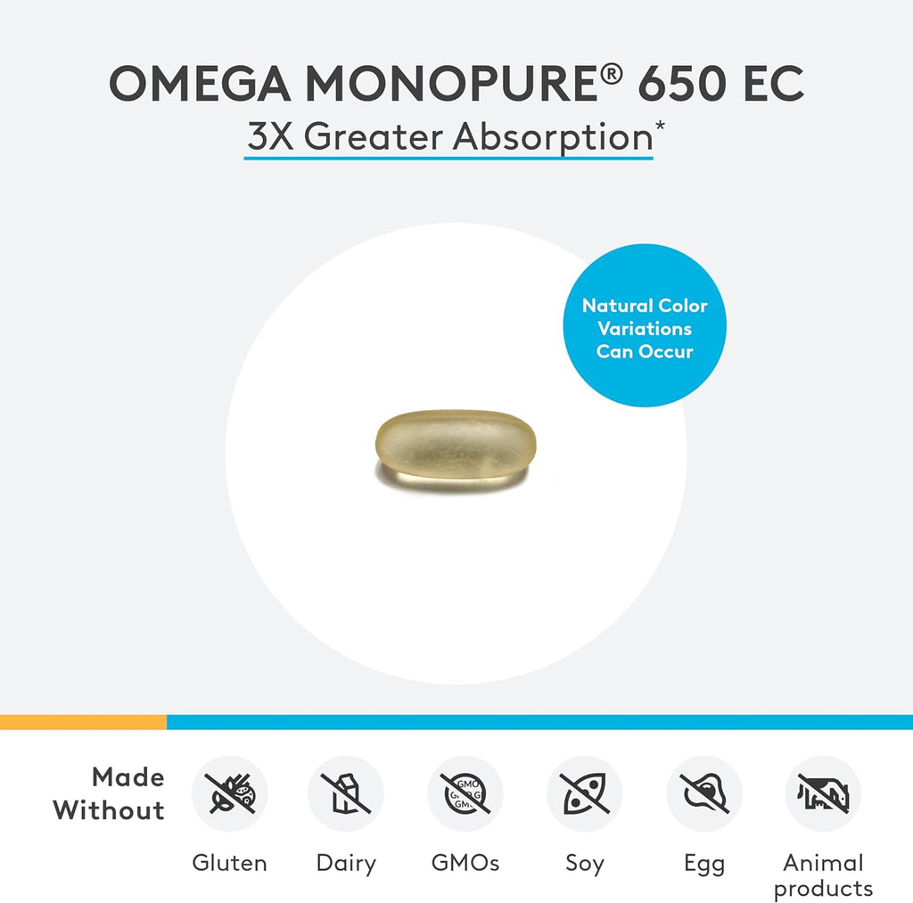Omega MonoPure® 650 EC 120 Softgels - XYMOGEN® - Healthspan Holistic