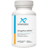 Bottle of XYMOGEN OmegaPure 600 EC™ 60 softgels, omega-3 supplement in clear softgel capsules with label.